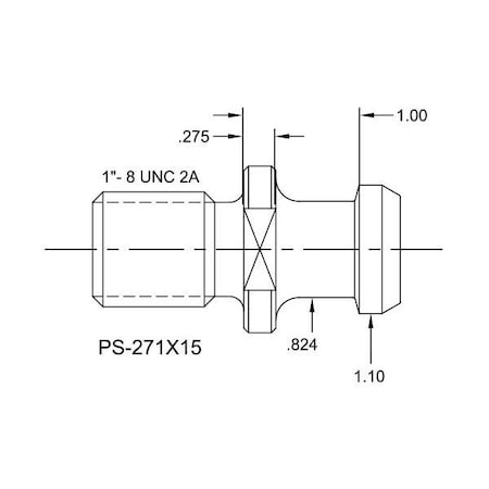 Tj Davies Co Solid Retention Knob PS-271X15